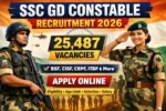 SSC GD Constable Recruitment 2026 Apply Online Notification