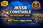 JKSSB Constable Recruitment 2026 Notification