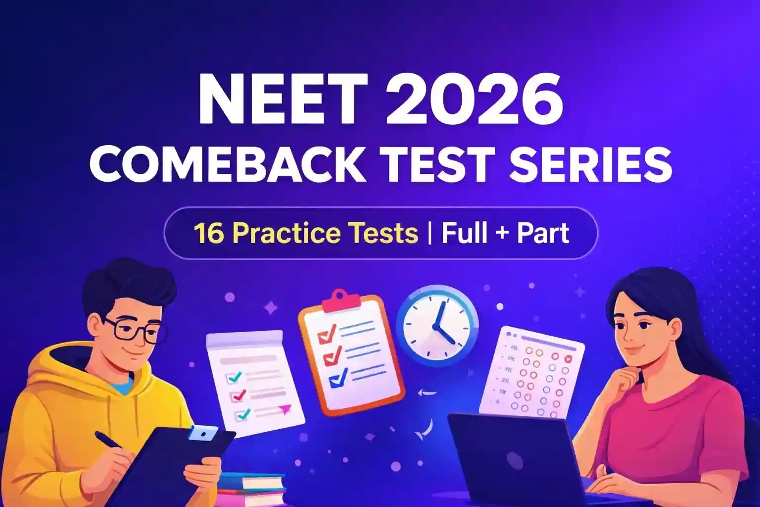 NEET 2026 Comeback Test Series online mock test by PW