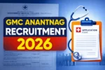 GMC Anantnag Recruitment 2026 official notification for technician and paramedical posts