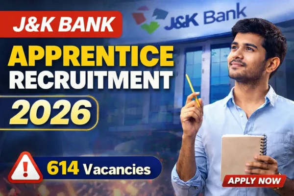 J&K Bank Apprentice Recruitment 2026 notification and application process