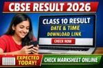 CBSE Class 10 Result 2026 check online marksheet download
